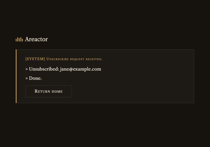 The new unsubscribe result on the evening colors